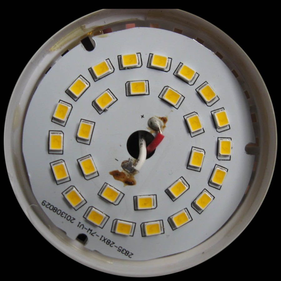 Расположение светодиодов на диске