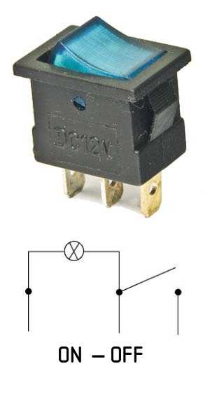 Подключение тумблера с подсветкой 12в